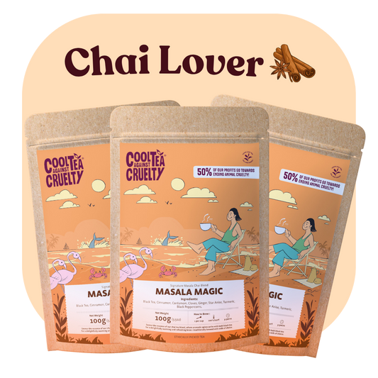 Chai Lover bundle: three pouches of Cool Tea Masala Magic loose leaf chai