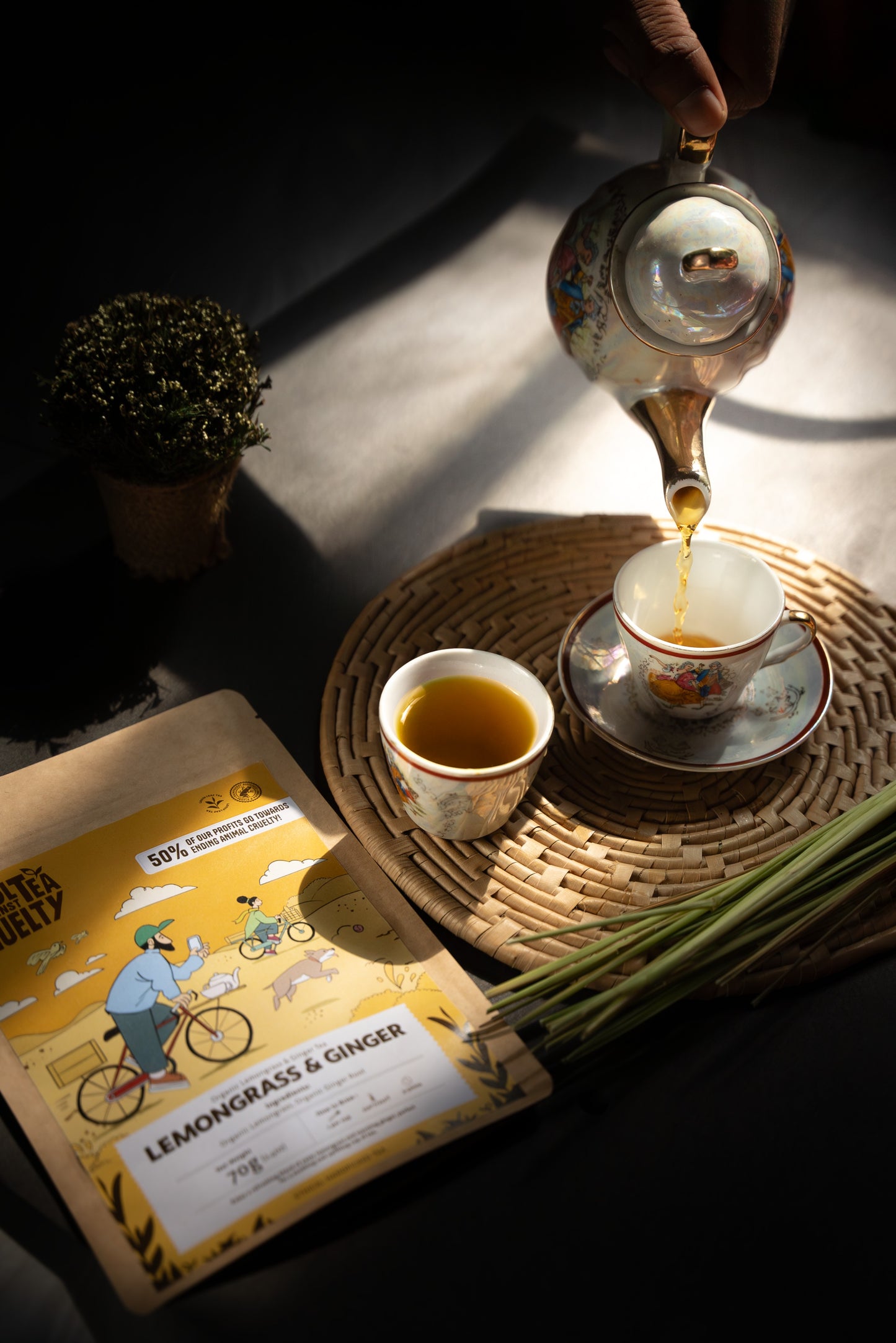 Lemongrass and Ginger tea by Cool Tea Against Cruelty